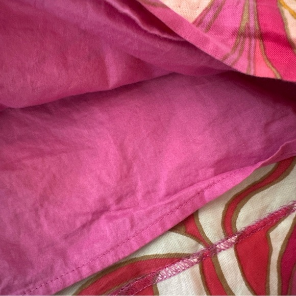 Banana Republic Trina Turk Purple Mod 60's Dress Size 0 Cotton Silk XSmall Lined - Picture 10 of 12